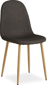 Krzesło jadalniane 44x88x45,5 cm antracyt Eames