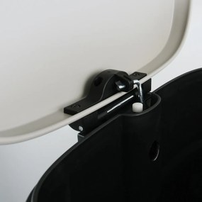 Spirella Kosz na śmieci z pedałem soft-close Akira 50 l, matowy biały, 50 l