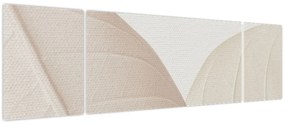 Obraz - Teksturowane liście (170x50 cm)