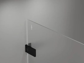 Mexen Lunar-F drzwi prysznicowe składane prawe 90 cm, transparent, czarne - 836-090-000-70-00-P