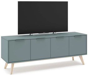 Zielonoszara szafka pod TV 140x53 cm Pisco – Marckeric