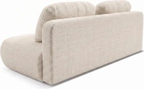 Sofa BASE Rozkładana Dwuosobowa Beżowa Szenil Nowoczesna