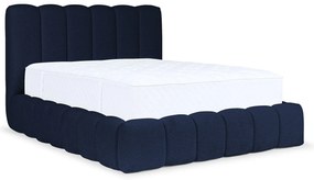 Granatowe nowoczesne łóżko tapicerowane 5 rozmiarów G7-E40