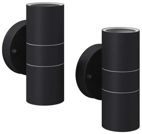 2 zewnętrzne kinkiety w kolorze czarnym - O-006 F4-P40