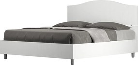 Łóżko wyposażone w stelaż z listwami 160x190 Frassino biała Dores