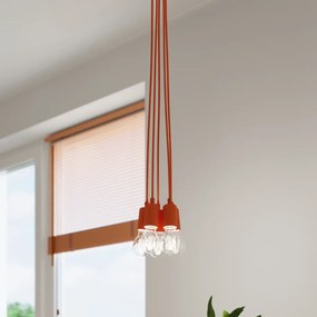 Lampa wisząca DIEGO 3 pomarańczowa SOLLUX  LIGHTING