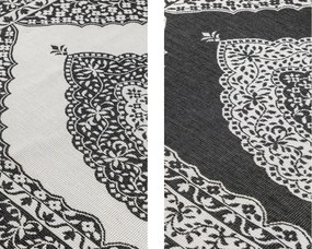 Dywan dwustronny zewnętrzny Gemini Alladyn czarno-kremowy 200 cm x 290 cm