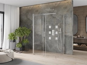 Mexen Omega-3S kabina prysznicowa 3-ścienna, rozsuwana 100 x 80 cm, transparent, chrom - 825-100-080-01-00-3S