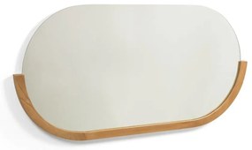 Lustro ścienne z drewnianą ramą 96x55 cm Rokia – Kave Home