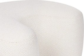 Beżowy puf z materiału bouclé Ü – noo.ma