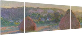 Obraz - Claude Monet, Stacks of Wheat (End of Summer) , reprodukcje (170x50 cm)