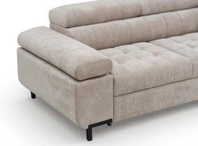 Sofa trzyosobowa Tyrion z funkcją spania - beżowy szenil Vibe 08