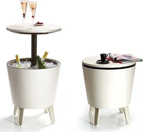 Plastikowy okrągły stolik ogrodowy z pojemnikiem na lód ø 49,5 cm Cool – Keter