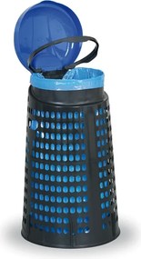 Plastikowy kosz na worki na odpady 120 L 1+1 GRATIS ciemnozielony