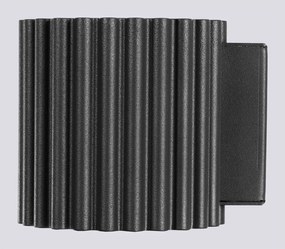 Czarny kinkiet ø 10 cm Zora – Sollux