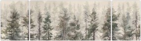 Obraz - Pine forest I., aquarel (170x50 cm)