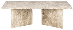 Beżowy marmurowy stolik 70x140 cm Vega – Actona