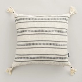 Poszewka na poduszkę Linea Graphite Tassel 45x45 cm