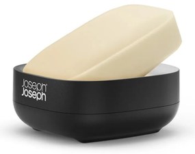 Czarna plastikowa mydelniczka Slim – Joseph Joseph