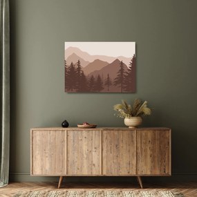 Obraz na szkle - Góry Brunatne N⁰2 (70x50 cm)