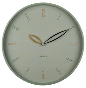 Zegar ścienny Karlsson 6012GR zielony, średnica 40 cm