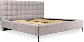 Tapicerowane łóżko dwuosobowe cappuccino K1-N54