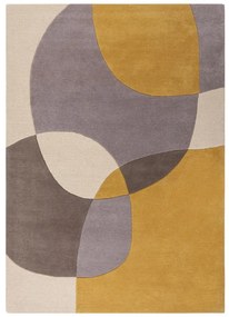 Wełniany dywan w kolorze ochry 170x120 cm Glow – Flair Rugs