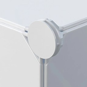 Składana szafa modułowa dla dzieci – 146x110x36 cm, kolorowe wzory, metalowy stelaż