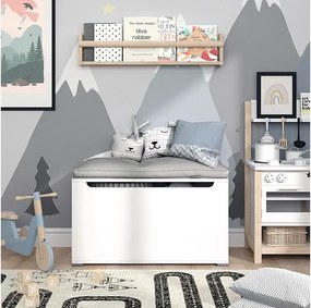 Skrzynia na zabawki biały 85x46.2x63.7 arno