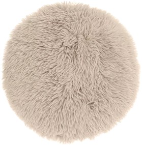 Okrągła poduszka dekoracyjna MATS 40 cm, jasnoszara