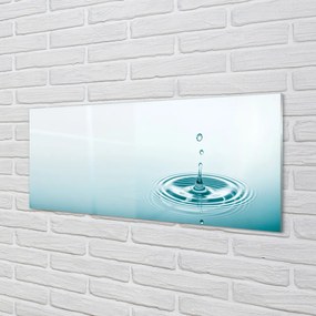 Szklany Panel Kropla Wody w Makrofotografii