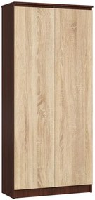 Regał do salonu zamykany wenge + dąb sonoma Z2-A72