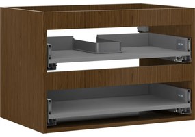 Mexen Box-A korpus szafki podumywalkowej 70 cm, 2 szuflady, orzech - 91AX0-0700-470-2-86