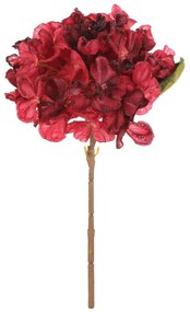 Hortensja czerwona - sztuczny kwiat cięty, 62 cm
