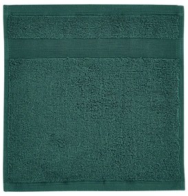 Ciemnozielone bawełniane ręczniki frotte zestaw 2 szt. 30x30 cm Anti-Bacterial – Catherine Lansfield