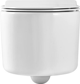 Miska WC wisząca bezkołnierzowa biała MAXIMA MINI z deską wolnoopadającą typu Slim