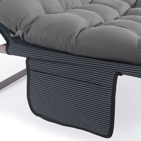 Leżak Ogrodowy SATURN 190x73 cm Szary