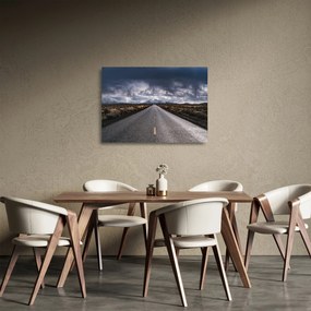 Obraz na szkle drogi na pustyni (70x50 cm)