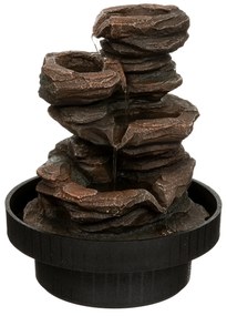 Mini fontanna zen Sharmila, żywica, wys. 22,5 cm