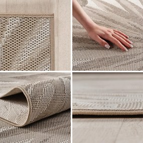 Dywan zewnętrzny Desert Listki beżowy 280 cm x 370 cm