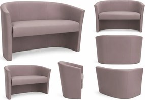Sofa CLUB tapicerowana tkanina Eko-skóra : Kolor tkaniny - EKO-SKÓRA - 11D, Typ tkaniny - Eko-skóra