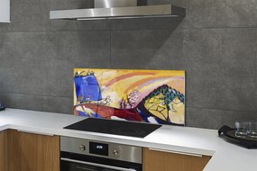 Panel nad Blat Kuchenny Obraz z Trójką - Wassily Kandinsky