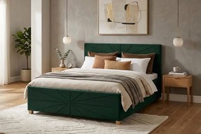 Łóżko PATI 140x200 cm Zielony Bez materaca