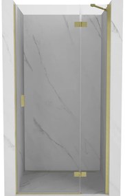 Mexen Mist-H drzwi prysznicowe uchylne prawe 115 cm, transparent, złote szczotkowane - 8A5-115-000-55-00-P