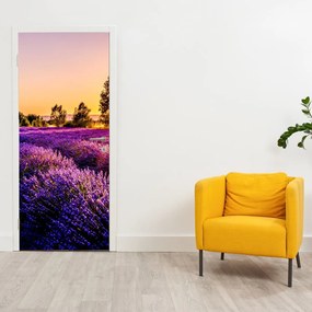 Fototapeta na drzwi - Lawendowe pole (95x205cm)