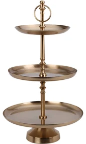 Metalowa patera 3 poziomy, 50 cm