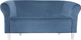 Sofa Milo tkanina Welur wygodna sofa tapicerowana do salonu i poczekalni : Kolor nogi - Biała, Kolor tkaniny - VELVET - MG33, Typ tkaniny - Velvet, Wysokość nogi - 15 cm