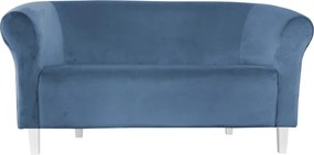 Sofa Milo tkanina Welur : Kolor nogi - Biała, Kolor tkaniny - VELVET - MG33, Typ tkaniny - Velvet, Wysokość nogi - 15 cm