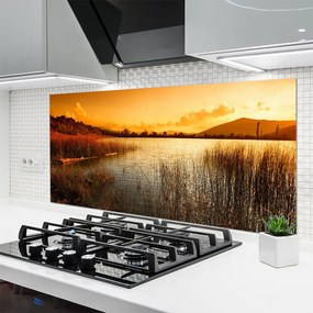 Panel nad blat kuchenny Ognisty Zachód nad Jeziorem