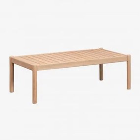 Prostokątny Stolik Kawowy 120x60 Cm Z Drewna Akacjowego Karvia Jasny Akacjowy Brąz - Sklum